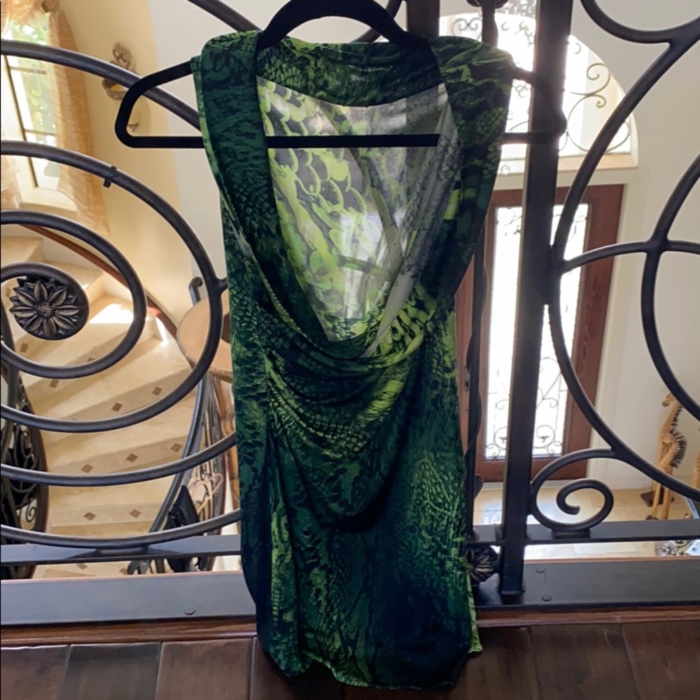 Snake skin low dress